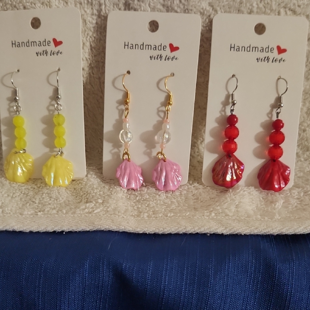 Handmade Colorful Beaded Earrings Set